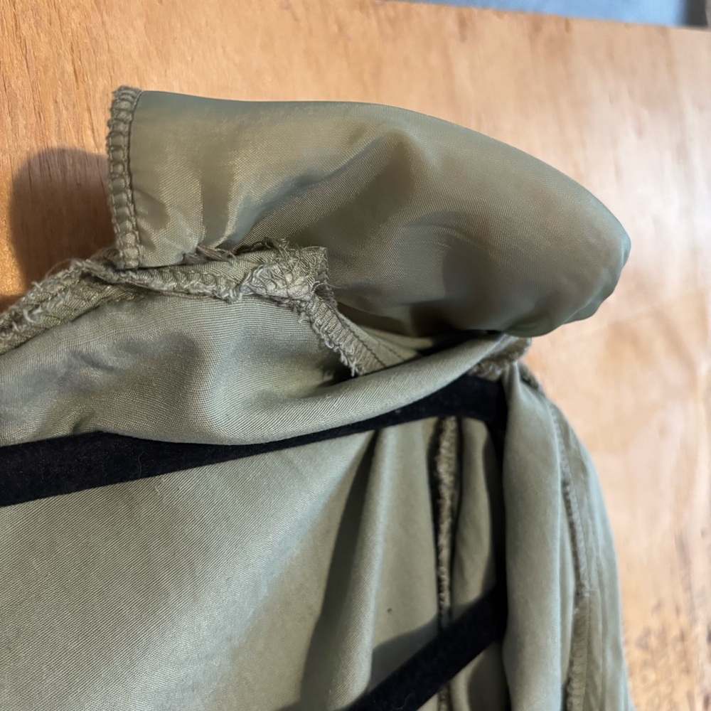 Vintage 70s Courtenay Sage Green Linen Blend Blazer Sz 8 - Picture 6 of 6
